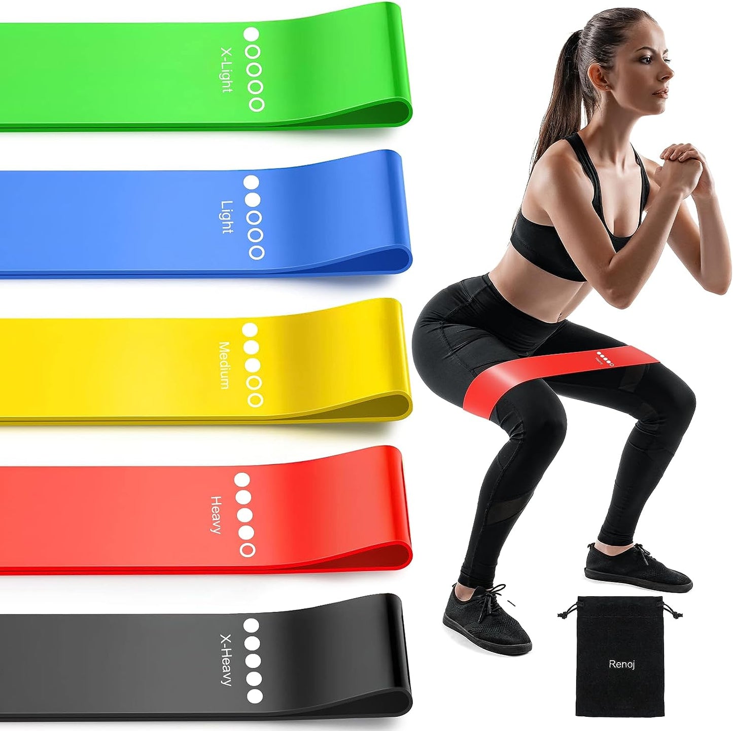 Resistance Bands for Working Out, Elastic Exercice Loop Bands for Physical Thera