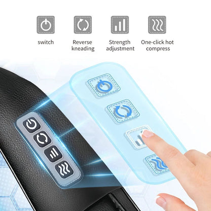 Shiatsu Neck Massager with Heat, Electric Deep Tissue 4D Kneading Massage, Back Shoulder Massager for Body Muscle, Best Gifts for Women Men Mom Dad, Fathers Day, Mothers Day, Christmas Gifts