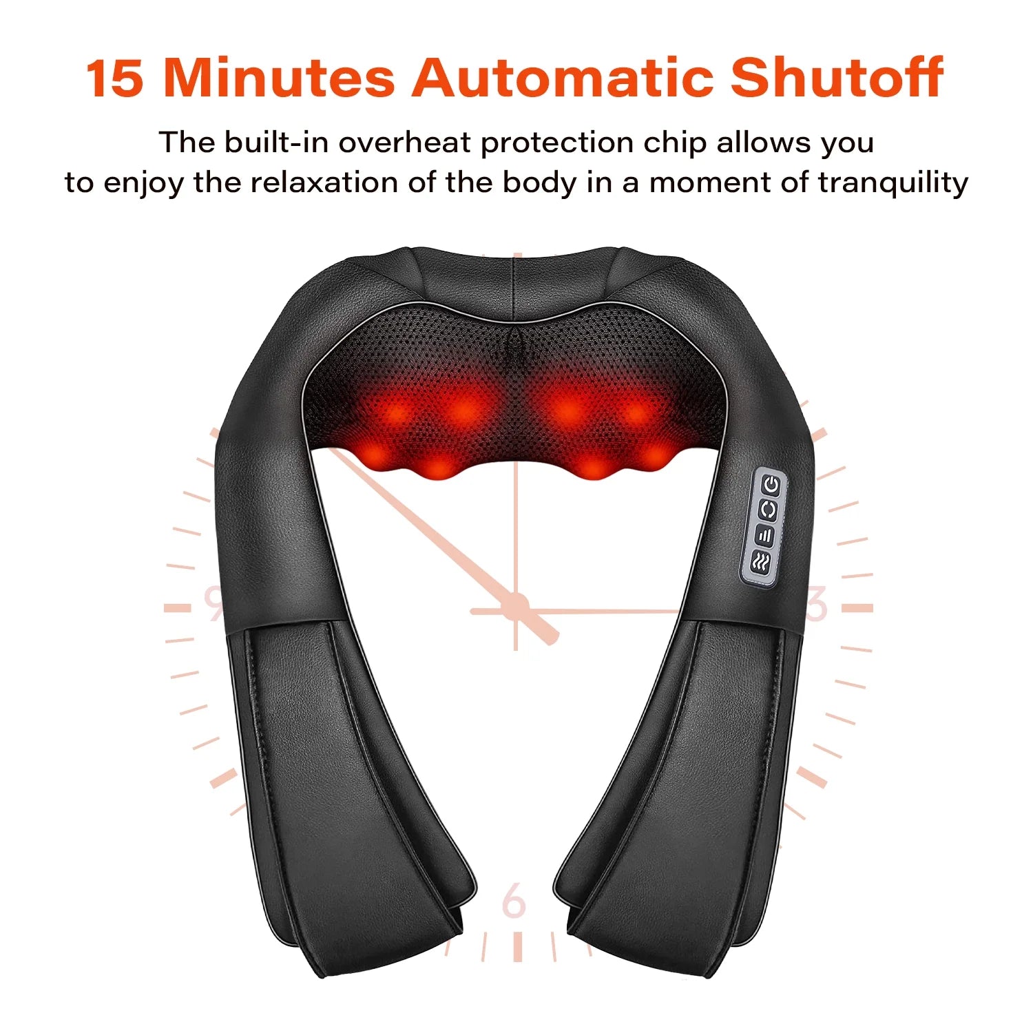 Shiatsu Neck Massager with Heat, Electric Deep Tissue 4D Kneading Massage, Back Shoulder Massager for Body Muscle, Best Gifts for Women Men Mom Dad, Fathers Day, Mothers Day, Christmas Gifts