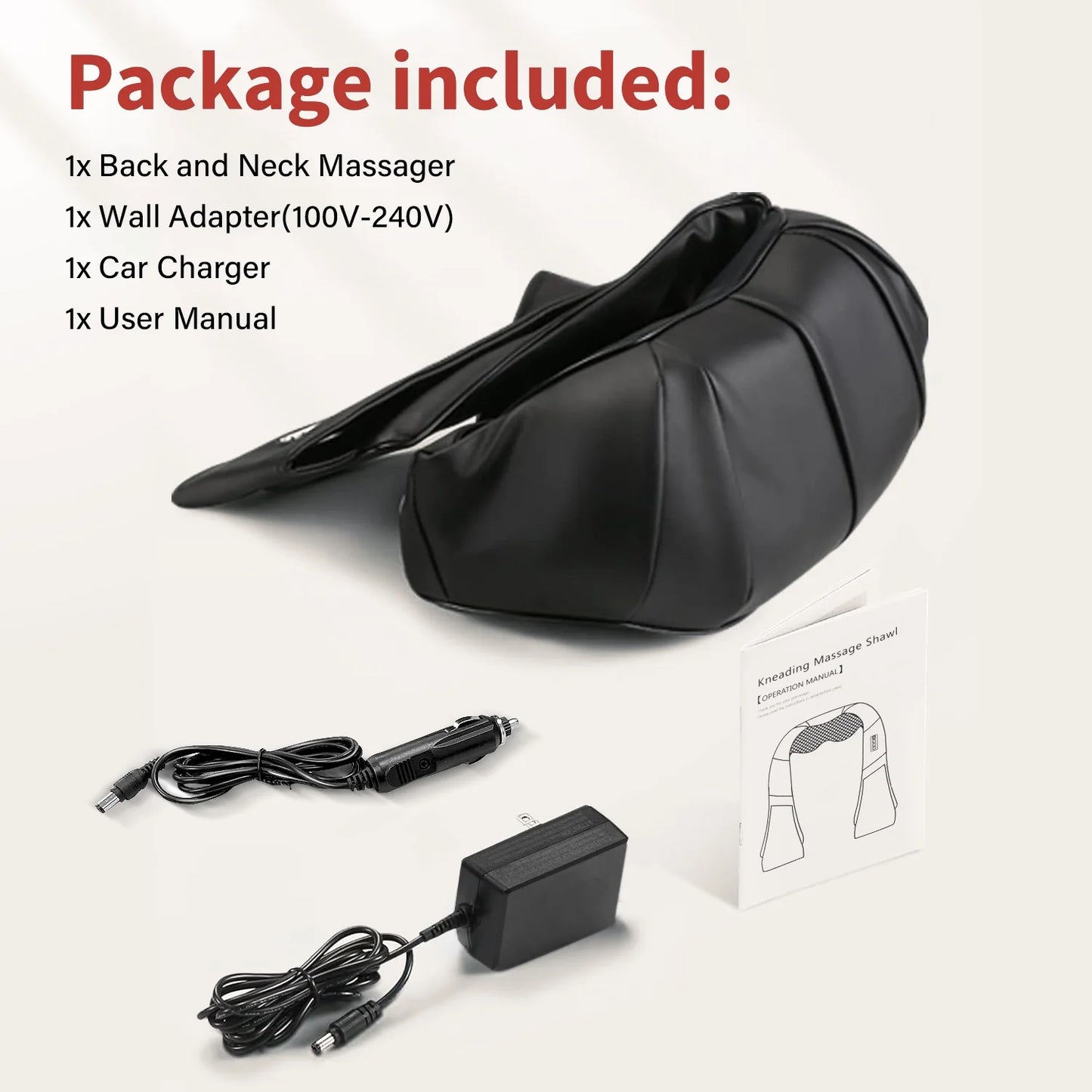 Shiatsu Neck Massager with Heat, Electric Deep Tissue 4D Kneading Massage, Back Shoulder Massager for Body Muscle, Best Gifts for Women Men Mom Dad, Fathers Day, Mothers Day, Christmas Gifts